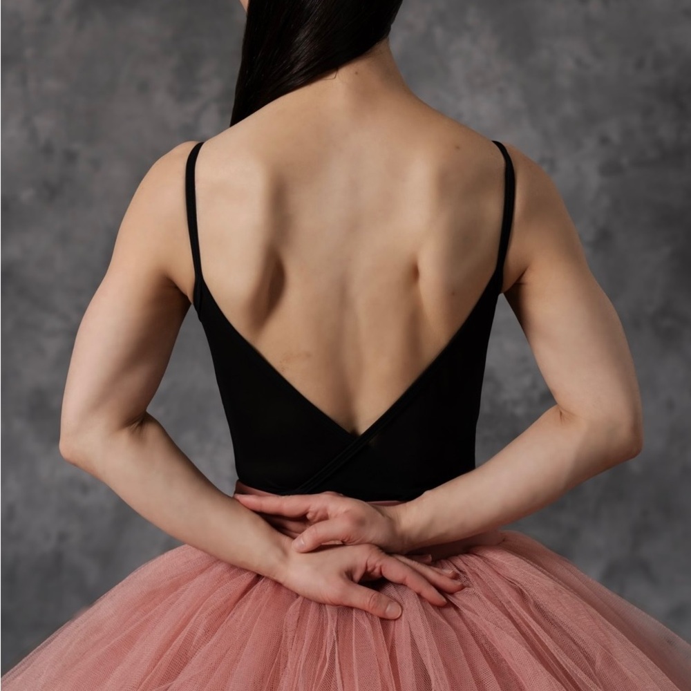 SALE!! Elegant Black Ballet Leotard for Dance Bodysuit